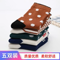 Mùa thu và mùa đông dày cotton trẻ em vớ 1-3-12 tuổi bé trai lớn vớ bé gái vớ bé ống cotton - Vớ quan tat dep cho be