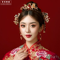 Аксессуар для волос для невесты, ювелирное украшение, аксессуары, китайский стиль, коллекция 2021, дракон и феникс