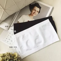 [Bà Qian] CHINSTUDIO tùy chỉnh-thực hiện mô hình mùa hè màu đen và trắng hai màu mặc ống đầu áo bra đẹp