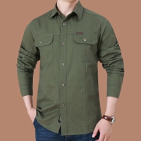 1388 Армейский зеленый (хлопковый длинное рукав)