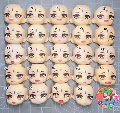 taobao agent [魈 q] The original god g surrounding GSC clay water stickers face OB11 replaced face OB11 water sticker