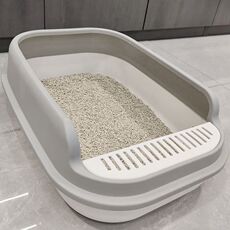 Смарт-оборудование для мониторинга за питомцами 2023猫砂盆超大号半封闭防带砂隔臭小号幼猫咪厕所笼子专用猫屎盆