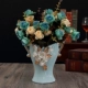 Новая золотая сжимающая цветочная бутылка карлика 133+4 синяя роза