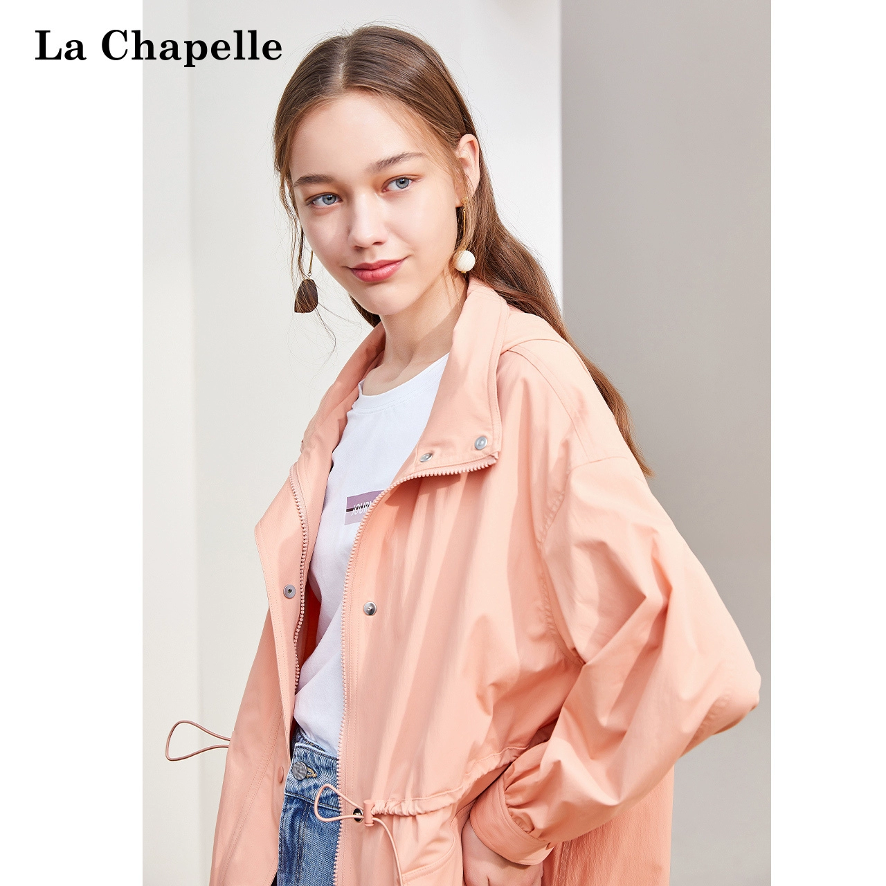 Áo gió nữ 2020 mùa xuân mới dành cho nữ Hàn Quốc kiểu dáng hoang dã áo khoác dài Dongdaemun - Trench Coat