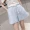 Chất béo MM siêu lớn kích thước bông và vải lanh quần short nữ lỏng thường đàn hồi eo linen quần nóng là mỏng quần chân rộng váy mùa hè
