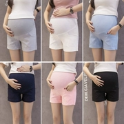 Thai sản quần mùa hè 2017 phần mỏng dạ dày lift quần hoang dã quần short cao stretch phụ nữ mang thai ba quần phụ nữ mang thai quần mặc