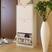 Ba cửa tủ giày (trắng) đơn giản thời trang phòng khách foyer phân loại lớn không gian lưu trữ tủ giày mở cửa thanh lịch
