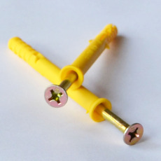 Дюбеля пластиковые 美坚利塑料膨胀螺丝 拧入式锚栓 美固钉m6*40/60/80mm 100套