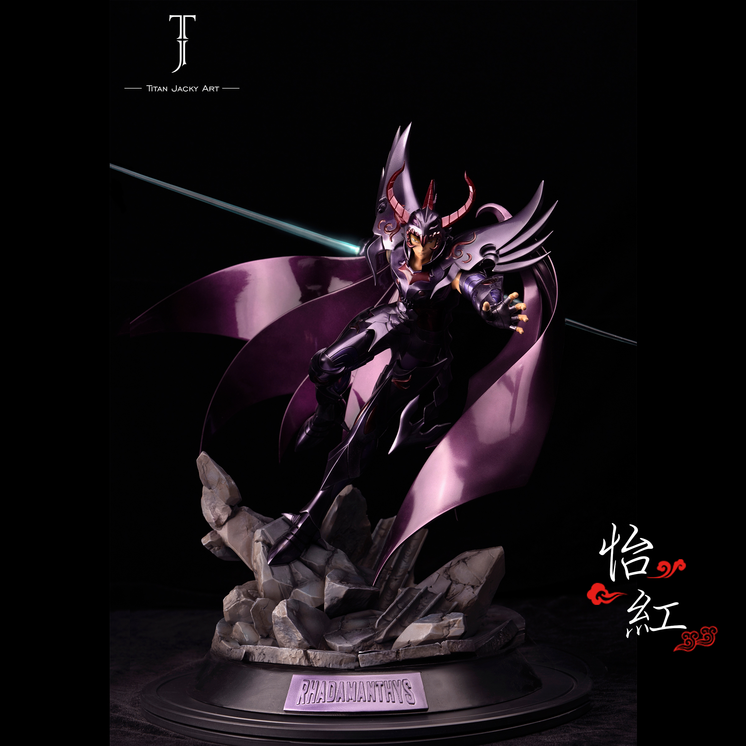 Saint Seiya THE LOST CANVAS Rhadamanthys Figure Model Painted Statue In ...