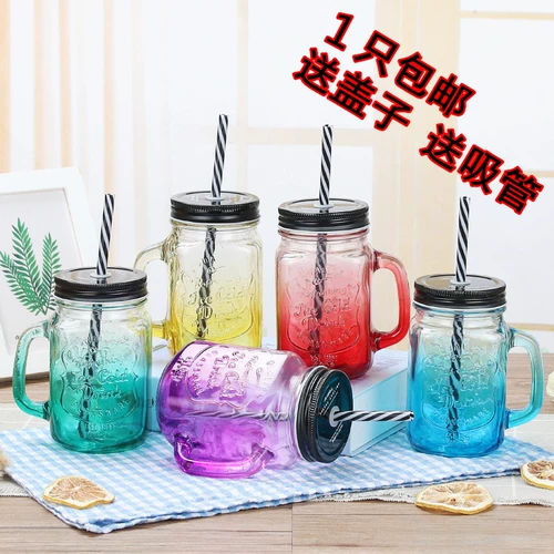 Креативный стеклянный стакан со стаканом, градиент