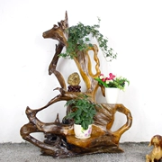 Toon gỗ nanmu gỗ hoa đứng một gốc khắc hoa cây cảnh kệ tự nhiên cổ cơ sở trang trí cửa hàng - Các món ăn khao khát gốc