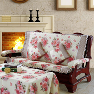 Duy nhất ba chỗ ngồi sofa gỗ rắn đệm chống trượt đệm xốp gỗ gụ sofa đệm với tựa lưng giường gỗ đệm