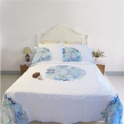 Yunlong dệt nhà có thể được giặt bằng điều hòa cotton bằng giường nệm mat mat ấm nệm bốn bộ vỏ gối - Trải giường