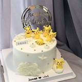 День рождения торт декоративный Q Версия Pokémon Pet маленькие эльфы Pikachu Cartoon Kids's Decorative Decorative D
