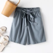 [IH series] giảm giá thương hiệu thời trang nữ đơn giản, quần ống rộng năm chân ngắn 2019 hè mới - Cộng với kích thước quần áo