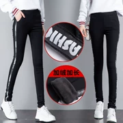 12 tuổi 15 cô gái nhỏ mùa thu và mùa đông dày mặc cộng với quần legging nhung Học sinh tiểu học và trung học 11 đứa trẻ lớn với quần cashmere ấm áp