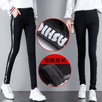 12 tuổi 15 cô gái nhỏ mùa thu và mùa đông dày mặc cộng với quần legging nhung Học sinh tiểu học và trung học 11 đứa trẻ lớn với quần cashmere ấm áp quan dai nu