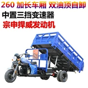 Xe đạp đôi sư tử 300 xe máy xăng ba bánh chở hàng xăng dầu 300cc kép tự bốc máy xe máy ba bánh - mortorcycles