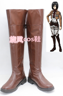 taobao agent Number B7422 Attack giant character character Misako Akman brown cosplay shoes