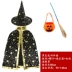 Cos phù hợp với Halloween trẻ em trang phục mẫu giáo đạo cụ biểu diễn bé trai và bé gái Áo choàng phù thủy áo choàng 