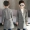 Quần áo trẻ em nam áo khoác trẻ em Hàn Quốc 2019 mùa thu mới dài kẻ sọc Anh áo kho báu thủy triều - Áo khoác áo da trẻ em