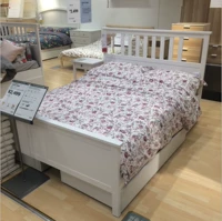 [Ikea Ikea Homency Pockensing] Hannis Bed лента 4 ящик для хранения с двуспальной кроватью Big Dicker