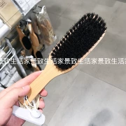 MUJI MUJI 木 brush Bàn chải quét bụi lông lợn - Hệ thống giá giặt