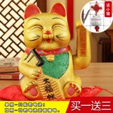 Бесплатная доставка Caicai, показывая ручные руки керамическая кошка 9.11,13 дюйма Специальная большая керамика кладбища прозрачная кошка