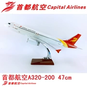 47cm nhựa máy bay mô hình vốn hàng không A320-200 vốn mô phỏng tĩnh máy bay chở khách mô hình bay mô hình đồ trang trí
