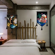 Phong cách dân tộc trang trí B & B trọ tấm thảm treo tường treo tùy chỉnh phòng khách phòng ngủ cạnh giường treo vải bức tranh