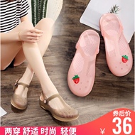 Mùa hè Veblen Cave Shoes Ladies Soft Dưới Giày đi biển với dép dày đáy Dép chống trượt băng Sandal