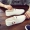 Giày nam 2019 Giày trắng mùa hè Giày thoáng khí Giày nam phiên bản Hàn Quốc của xu hướng giày vải đế xuồng giản dị một đôi giày lười - Plimsolls