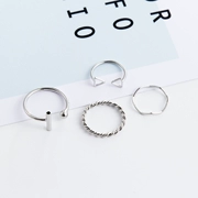 Trang sức Hàn Quốc cá tính với nhiều loại nhẫn 4 phù hợp với nữ Nhật Bản và Hàn Quốc