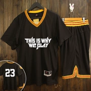 Đồng phục bóng rổ nửa tay áo phù hợp với nam và nữ áo bóng rổ quần áo ngắn tay thể thao phù hợp với đào tạo tay áo đồng phục trò chơi tùy chỉnh