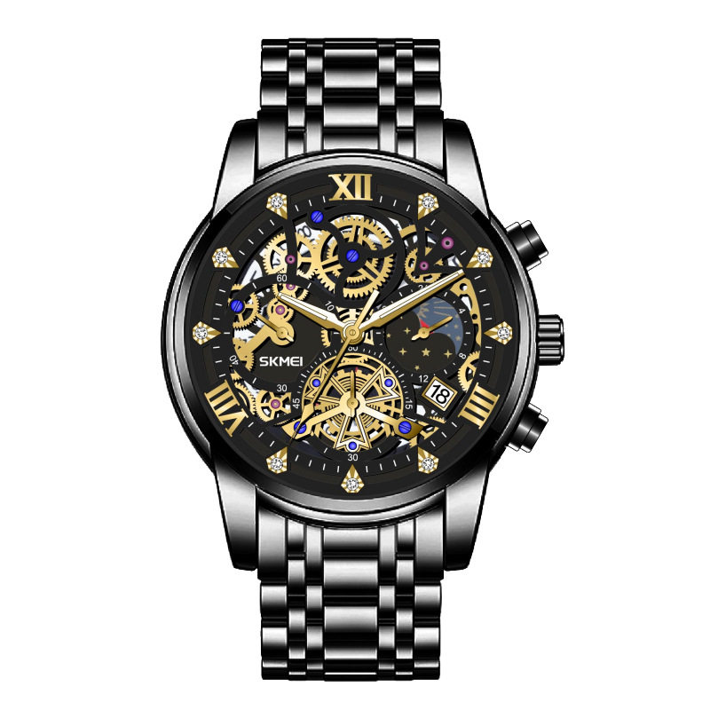 Time Beauty Men's watch Non Mechanical Multifunctional Waterproof Quartz Business Glow_voghion.com
