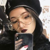 Ulzzang phiên bản tiếng Hàn của thủy triều retro không kính gió bất thường khung nữ hip hop phẳng ánh sáng đẹp tạo tác kính giả cận