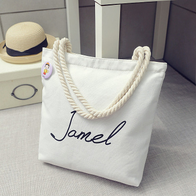 White Ode To JoyKorean version Canvas bag female literature The single shoulder bag Simple and versatile handbag like a breath of fresh air student a bag leisure time Cloth bag