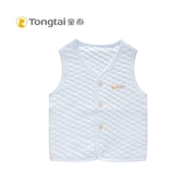 Tong Tai Chun Qiu quần áo trẻ em ấm áp bé trai và bé gái 1-3 tuổi vest vest mỏng cotton vest - Áo ghi lê