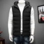 Mùa đông mới thêm lớn vest triều chất béo chất béo cộng với phân bón XL nam cotton màu đen vest vest vai vest vest nam