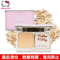 Hellokitty vẻ đẹp nổ mixbox bột chính hãng condensate ngôn ngữ mượt bột bánh kéo dài kiểm soát dầu kem che khuyết điểm trang điểm khô bột phấn phủ sempre