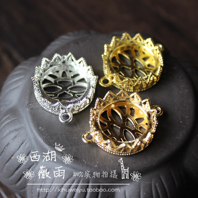 taobao agent Brass copper gemstone for ring, pendant, Chinese hairpin, accessory, 20mm