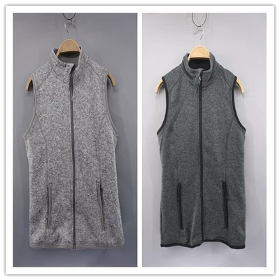 Của nam giới mùa thu và mùa đông vest đan cộng với nhung cộng với phân bón XL cardigan không tay áo len Hàn Quốc vest thể dục đồ vest Dệt kim Vest