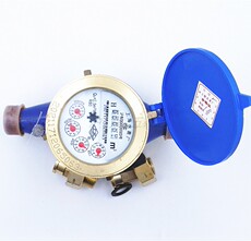 Водосчетчик 原厂正品 上海水表厂 旋翼湿式水表 指针字轮组合式dn15