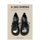 2023 Новая кожаная кожаная обувь кожаных кожа в Европе и ретро -квадратная головка.