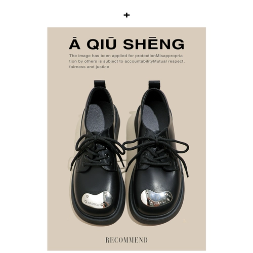 2023 Новая кожаная кожаная обувь кожаных кожа в Европе и ретро -квадратная головка.