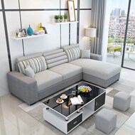 Cho thuê căn hộ chung cư nhỏ hiện đại nhỏ gọn sofa giường phòng khách nền kinh tế Châu Âu sofa vải kết hợp