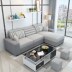 Cho thuê căn hộ chung cư nhỏ hiện đại nhỏ gọn sofa giường phòng khách nền kinh tế Châu Âu sofa vải kết hợp Ghế sô pha