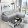 Cho thuê căn hộ chung cư nhỏ hiện đại nhỏ gọn sofa giường phòng khách nền kinh tế Châu Âu sofa vải kết hợp bộ ghế sofa mini giá rẻ
