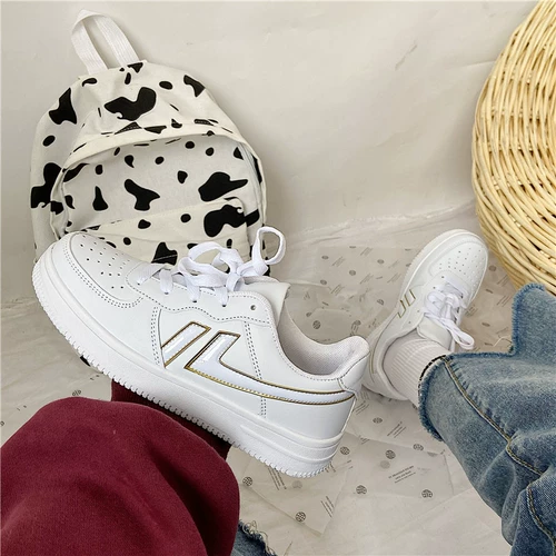 Низкая повседневная обувь, белая обувь, универсальная спортивная обувь, в корейском стиле, тренд сезона