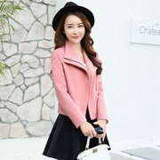 Mùa xuân và mùa đông Mùa đông Phụ nữ Hàn Quốc 20-25-30-35 tuổi Áo khoác ngắn ngắn Áo len ngắn Quần áo ngoài ngọt ngào